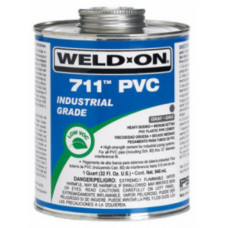 Клей 946 мл для изделий из ПВХ в нап. питьевом водоснаб., Weld-On 711 (США) до 315 мм, в банке с кисточкой